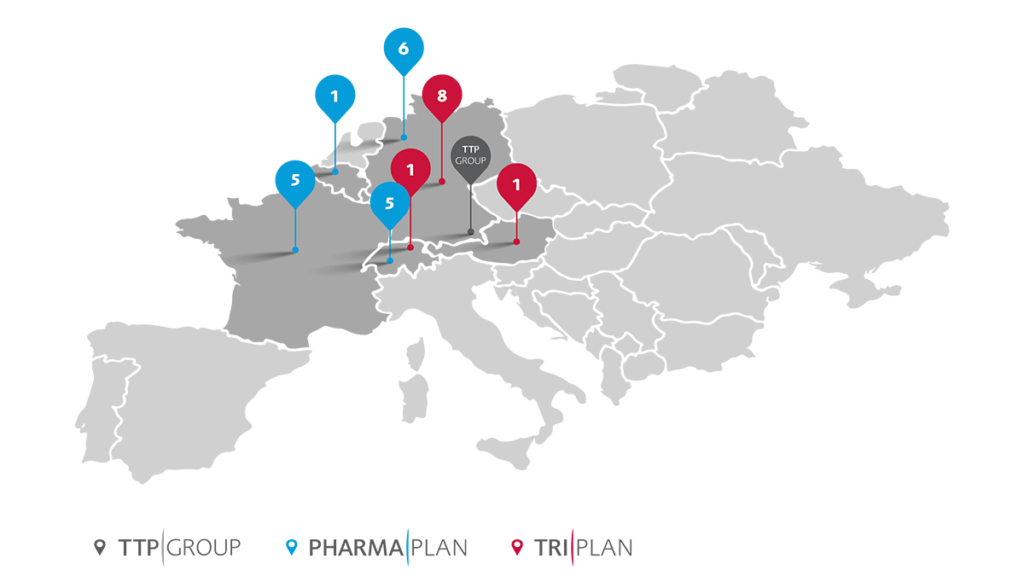 TTP Group locations in Europe